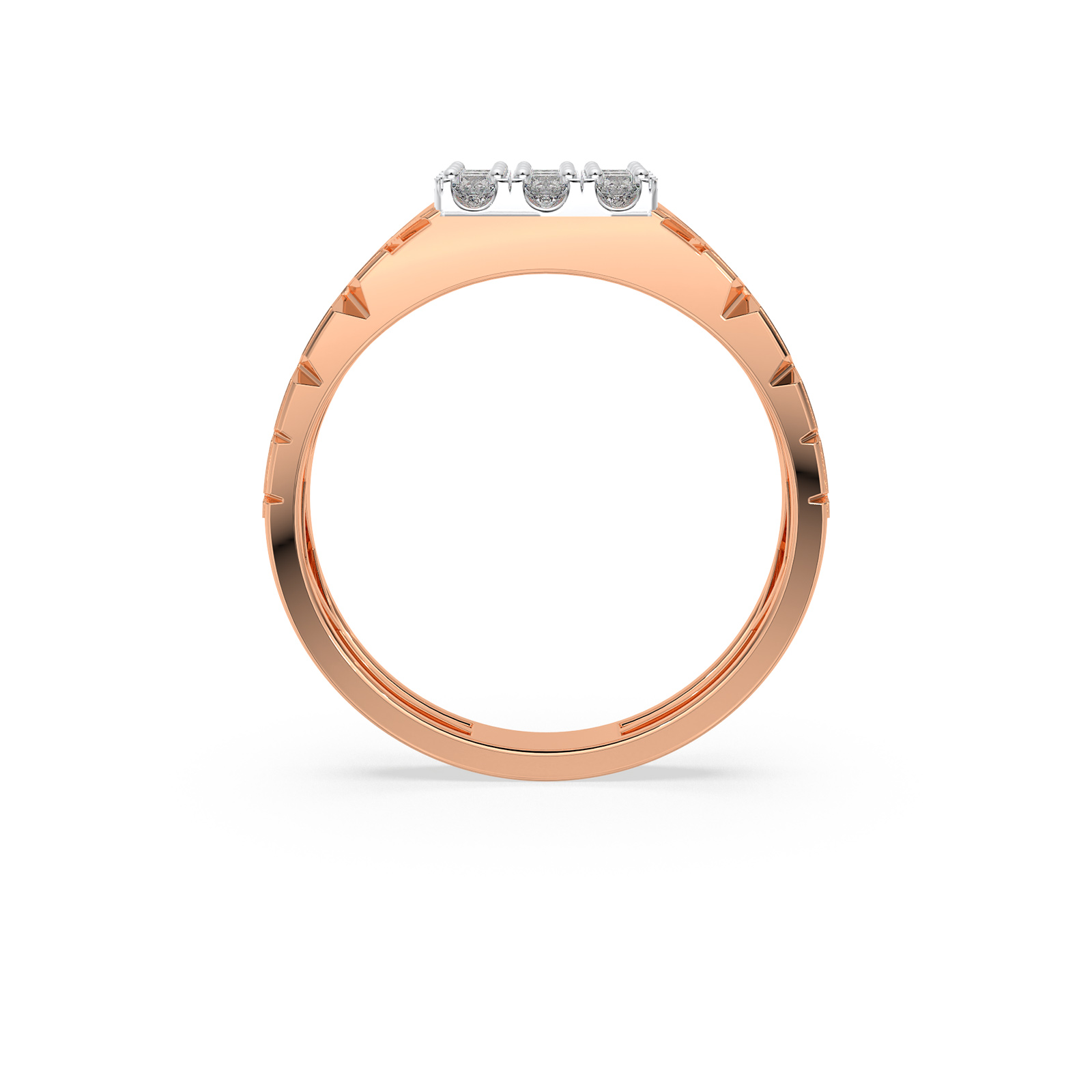 DIAMOND GENTS RING 18CT