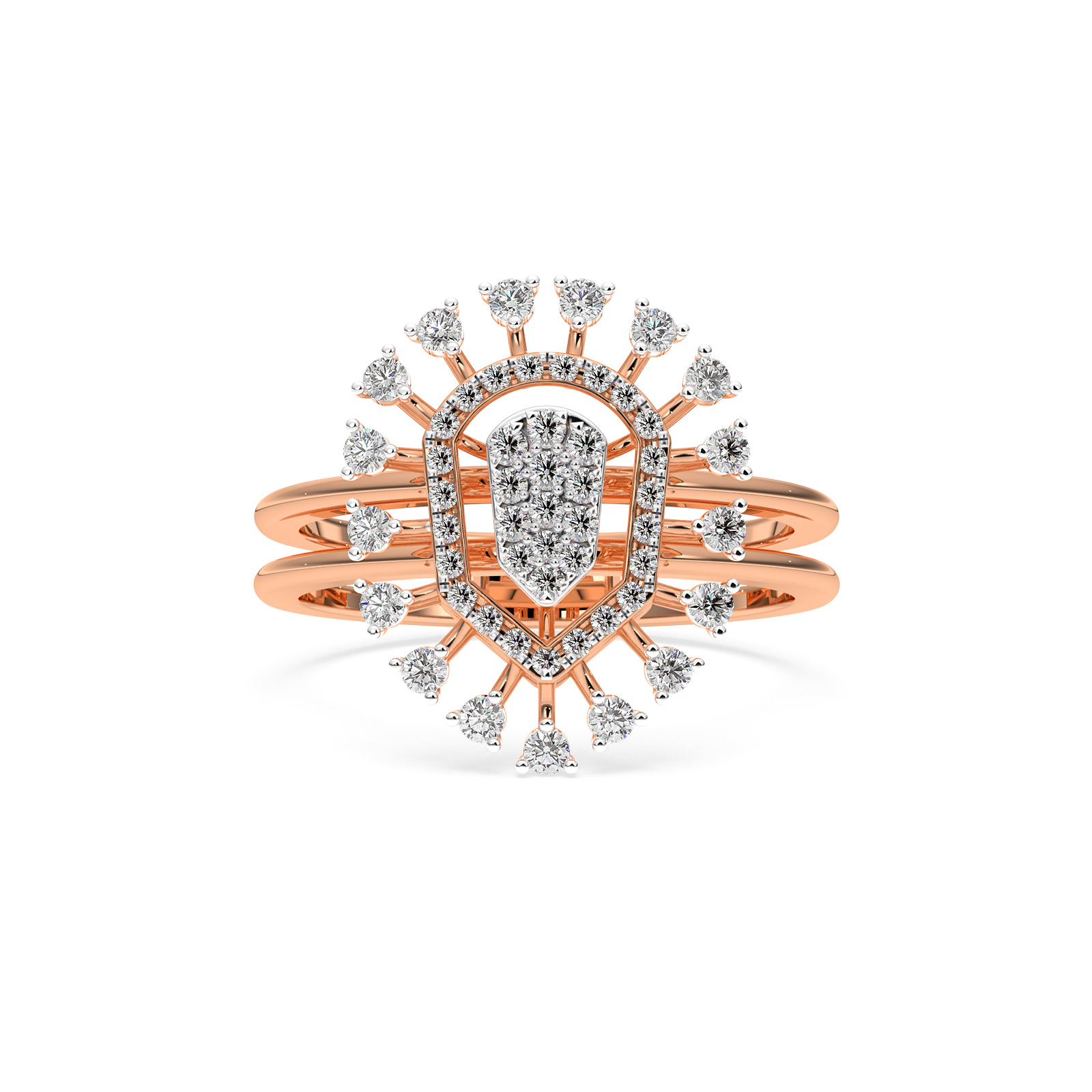 DIAMOND LADIES RING 18CT