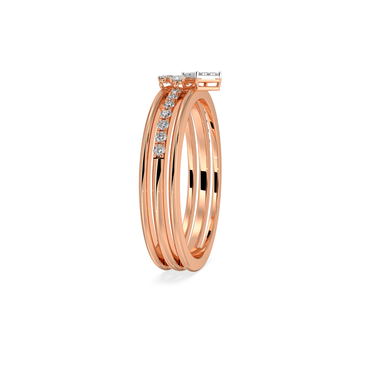 DIAMOND LADIES RING 18CT